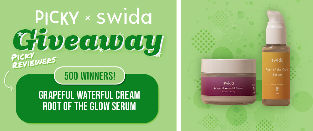 kbeauty Picky x Swida | Grapeful Waterful Cream, Root of the Glow Serum event
