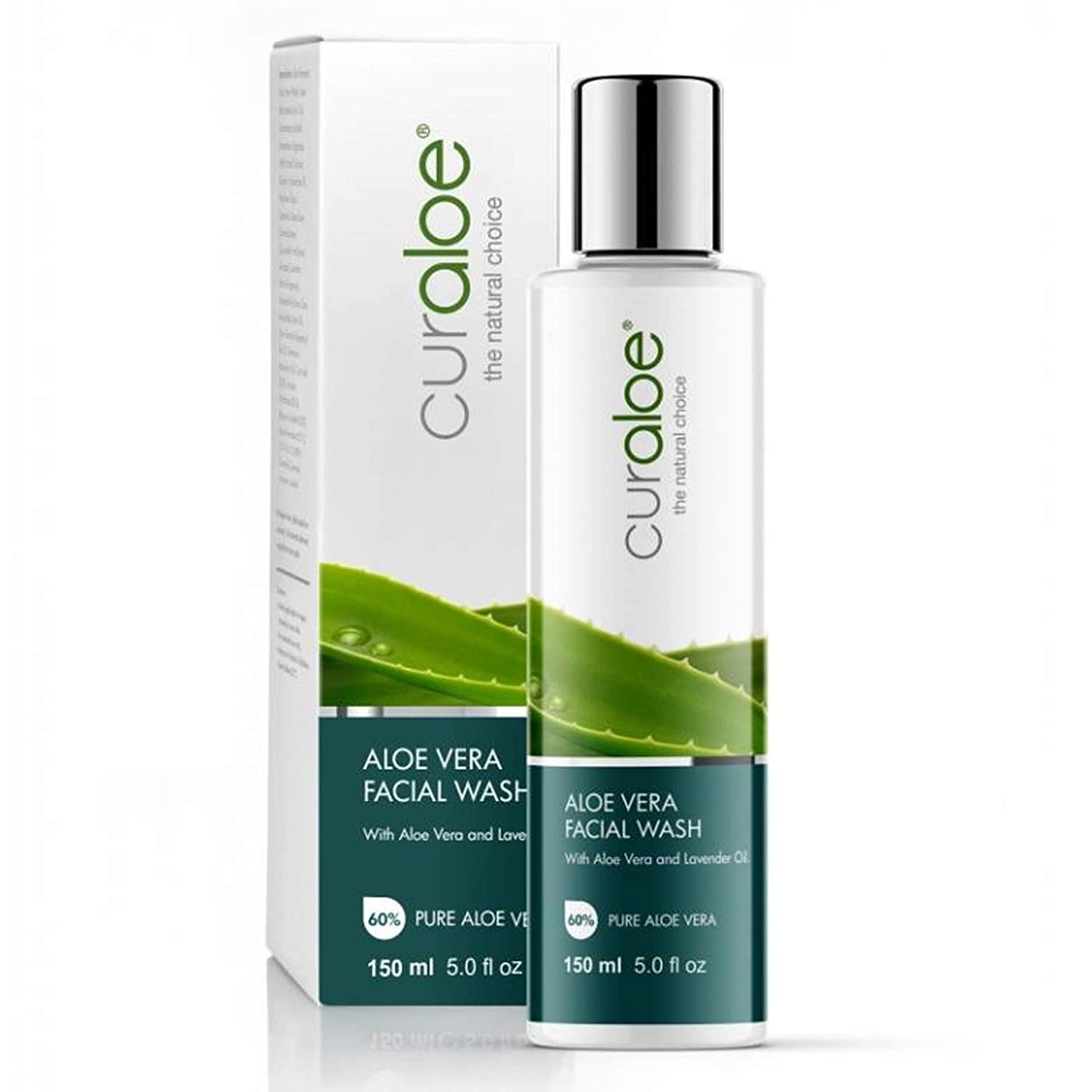 Curaloe Skincare - Facial Wash Face Cleanser - 60% Aloe Vera