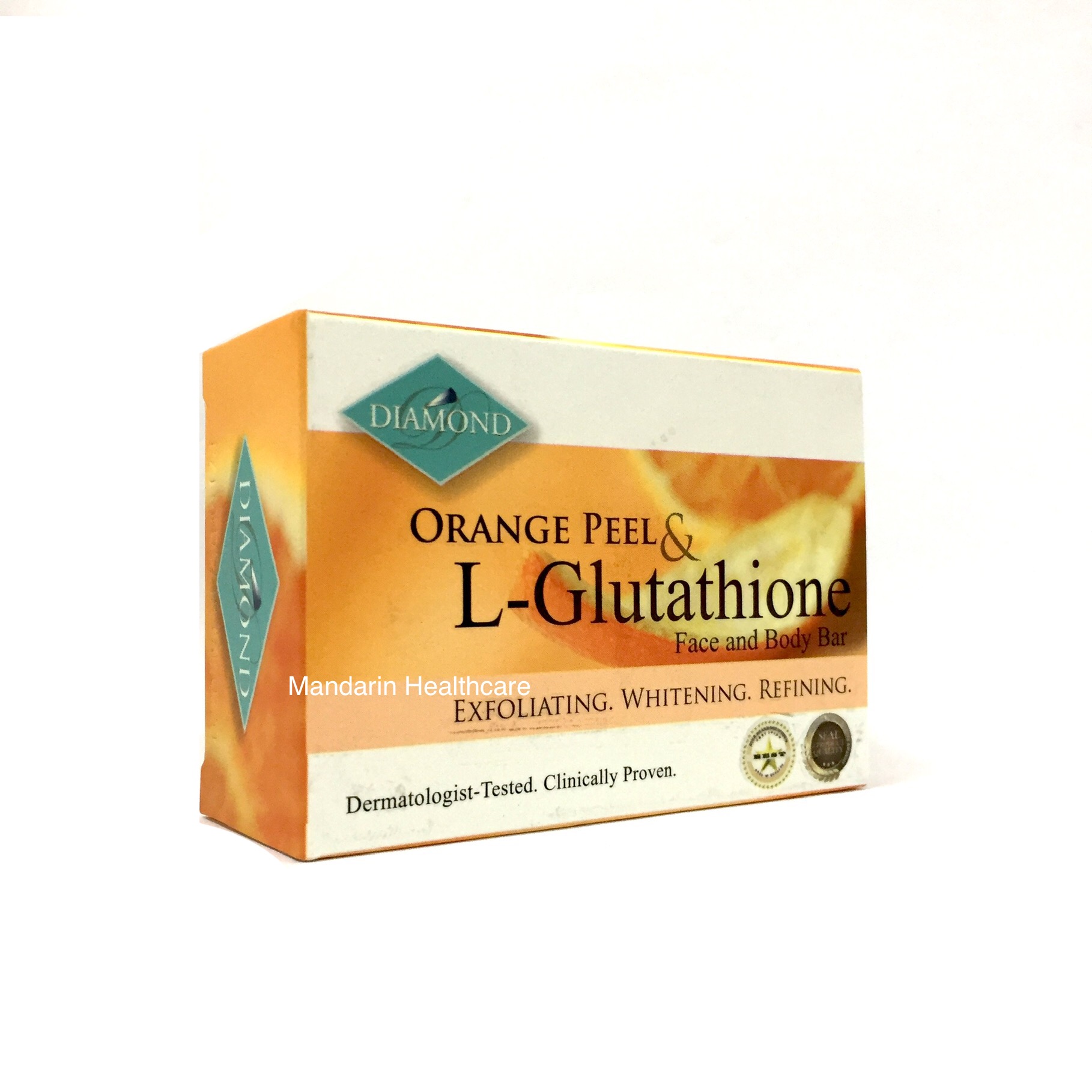 diamond orange peel and l glutathione soap DIAMOND Orange Peel & L-Glutathione Face & Body Bar Reviews & Ingredients