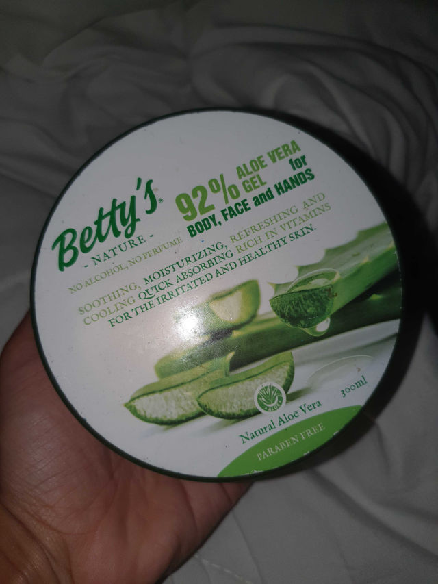 Betty's Nature Aloe Vera Gel 92% Reviews & Ingredients