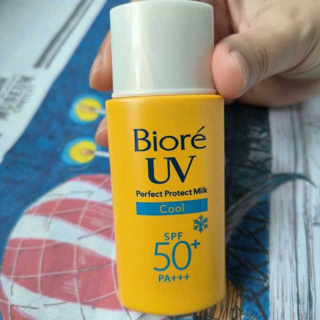 Biore UV Sunscreen Perfect Protect Milk Cool SPF50+ PA+++ Re