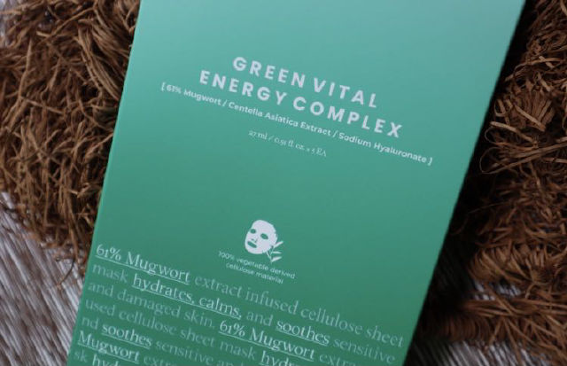61% Mugwort Green Vital Energy Complex Sheet Mask