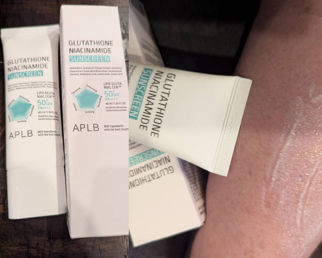 APLB Glutathione Niacinamide Sunscreen SPF50+ PA++++ Reviews & Ingredients