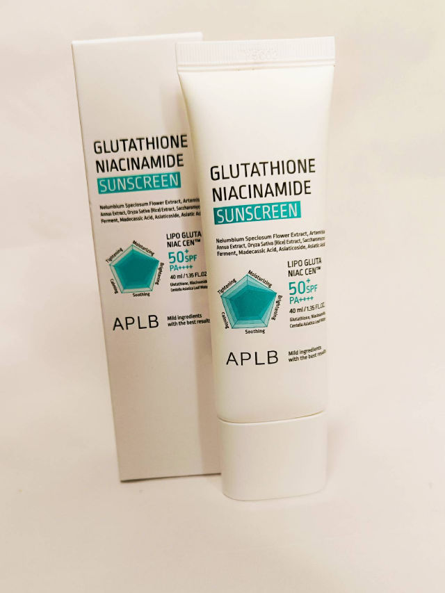 APLB Glutathione Niacinamide Sunscreen SPF50+ PA++++ Reviews & Ingredients